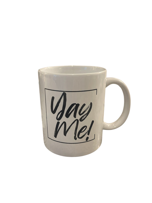 Yay Me! Ceramic Mug 11oz. Black & White