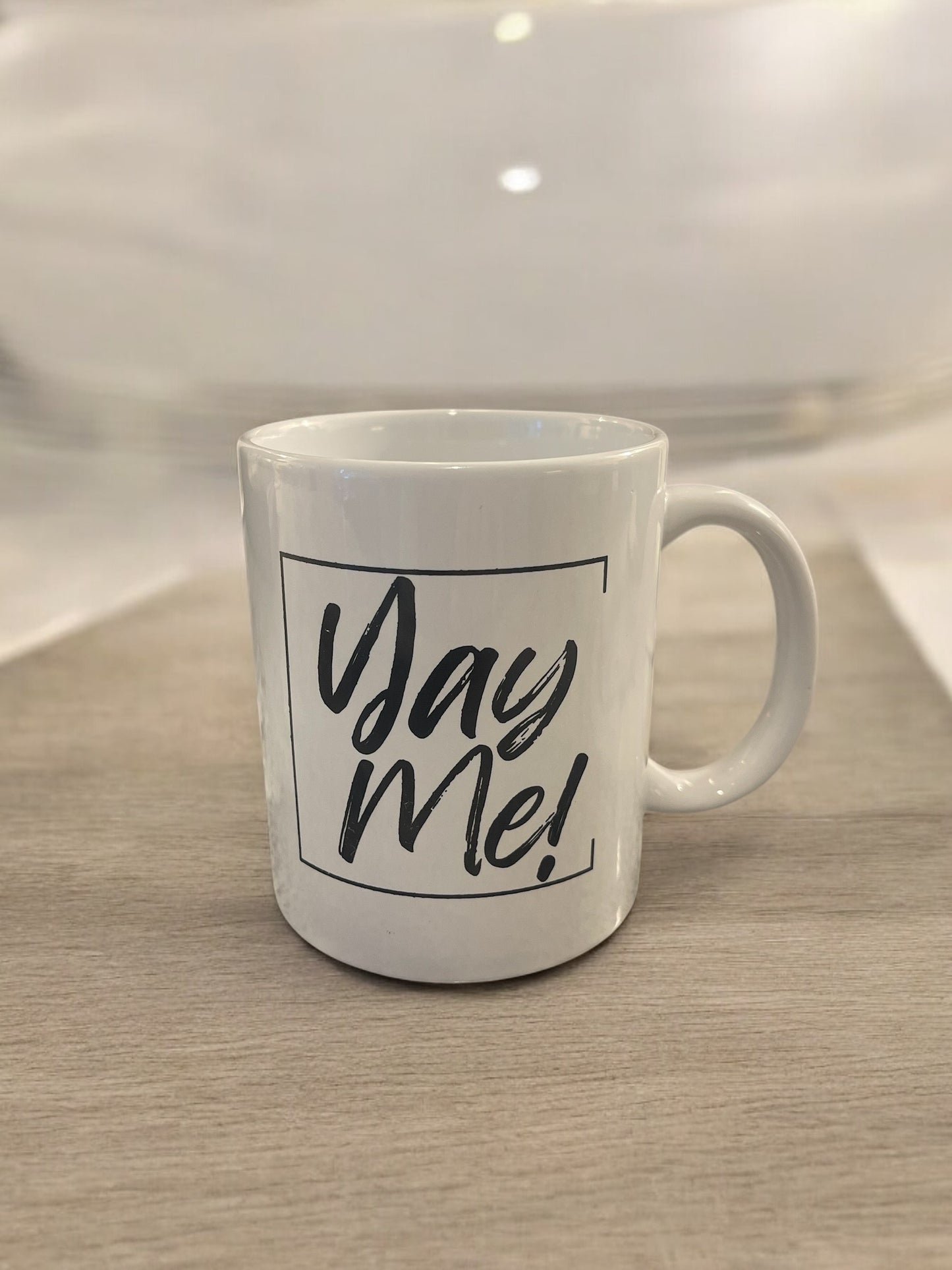 Yay Me! Ceramic Mug 11oz. Black & White